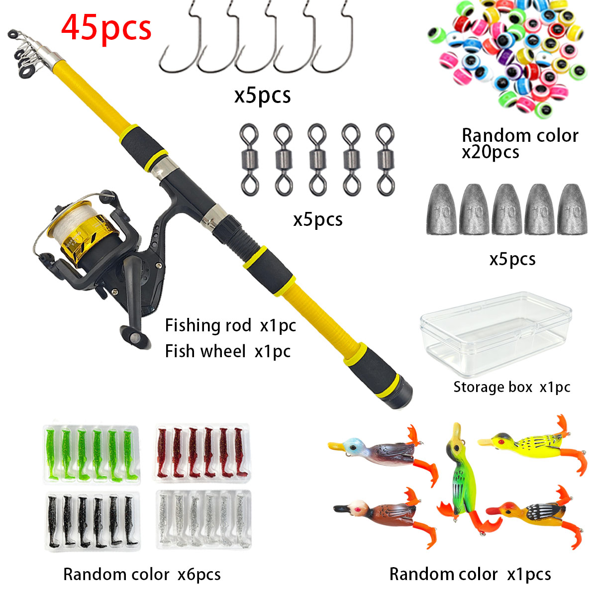 Developing Tank Reel - Telescopische hengel- en molencombinatie 45-delig draagbaar