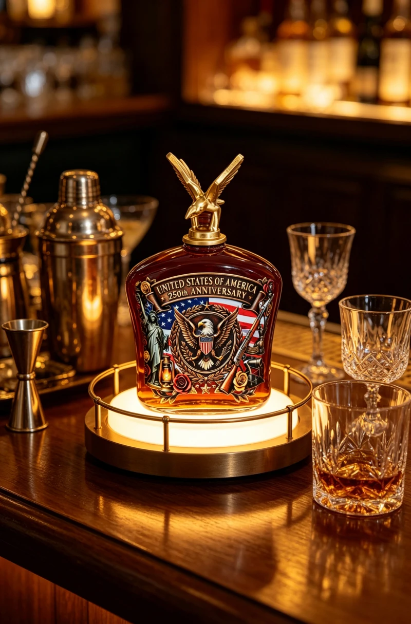 Vintage Collectible Liquor Bottles - Vintage Amerikaanse Freedom Eagle Whiskykaraf, collectiefles,