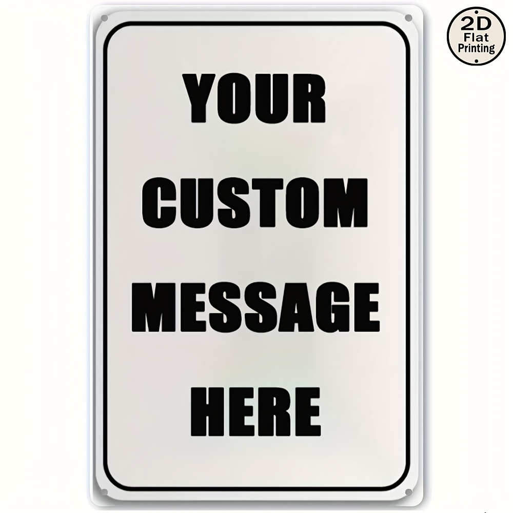 Vintage Collectible Plates - Op maat gemaakte metalen blikken bord