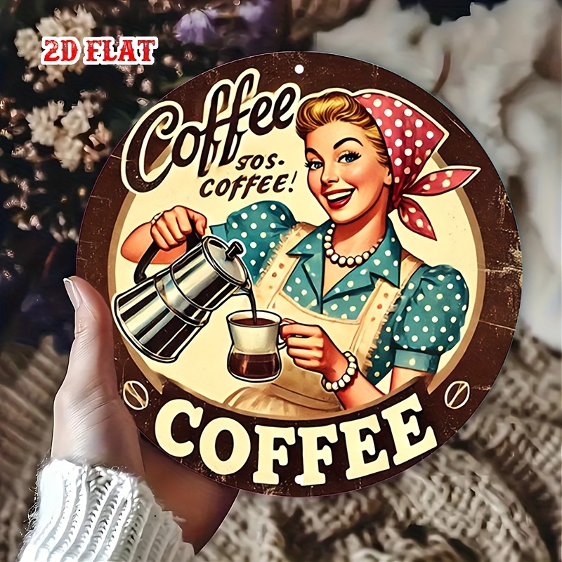 [2D plat] 1pc retro rond alumi - Vintage Collectible Plates recensie en prijs