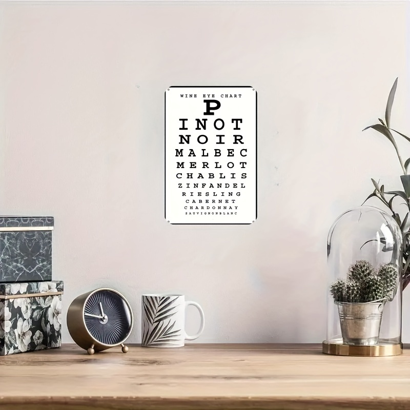 Vintage Wine Eye Chart metalen - Vintage Collectible Plates recensie en prijs