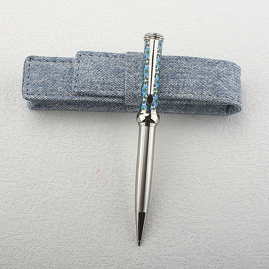 Vintage metalen balpen met pau - Vintage Collectible Pens recensie en prijs