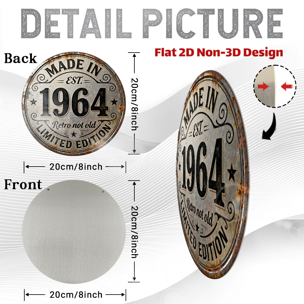 2D plat, 1 stuk vintage 1964 r - Vintage Collectible Plates recensie en prijs